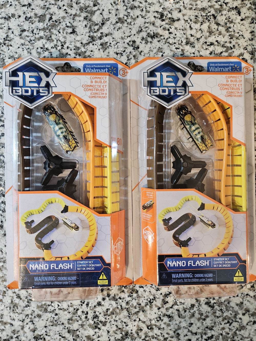 2x Hex Bots Nano Flash Kids Toy Starter Set - Yellow